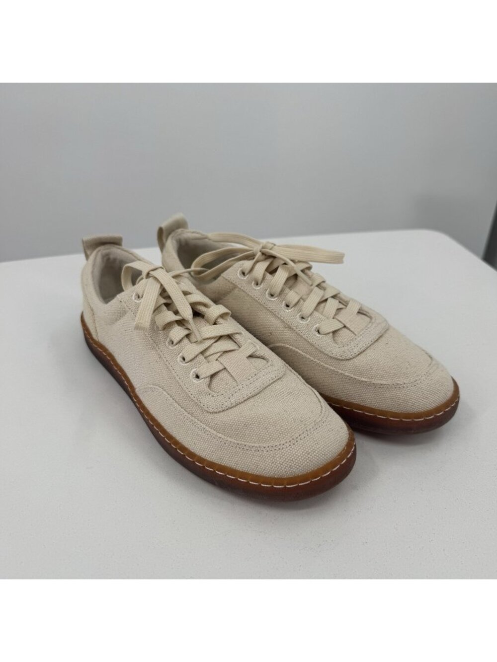 Everlane Tread Bare Sneaker size 9 Women's in Canvas Natural Lace-up Shoes